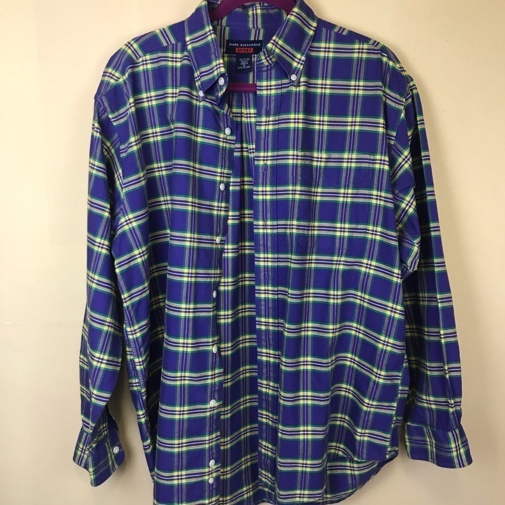 Mark Alexander Purple Plaid Shirt